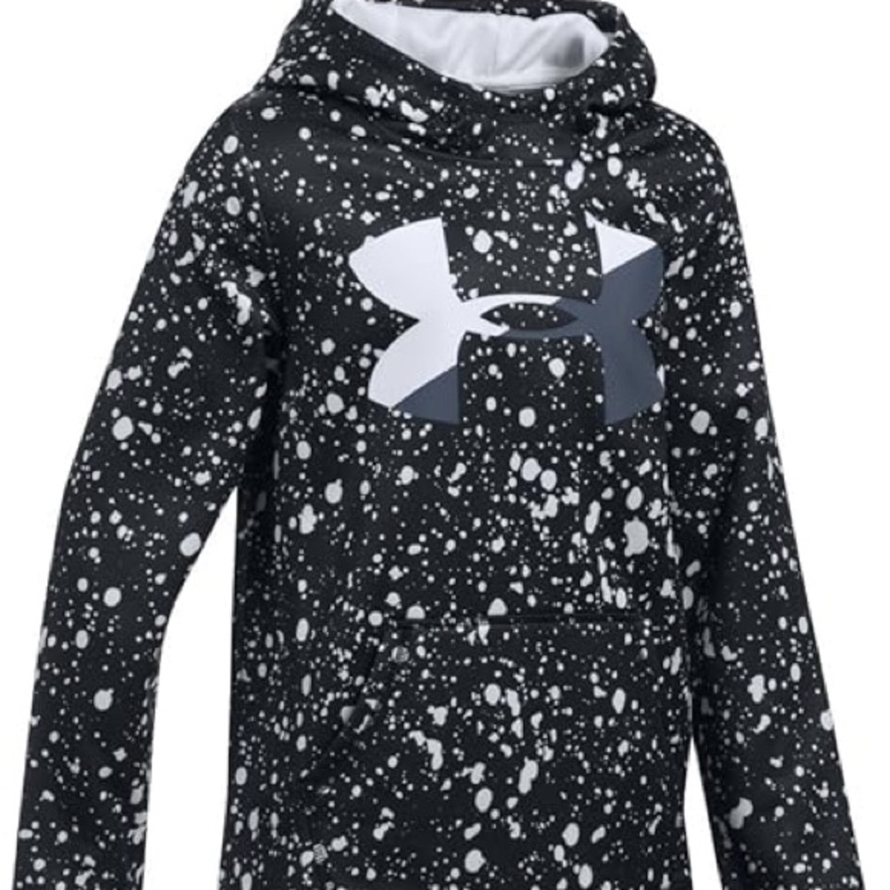 Under Armour ColdGear Black and White Splatter Hoodie